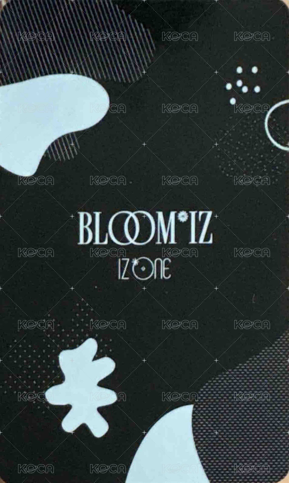 BLOOM*IZ 專輯卡  背面
