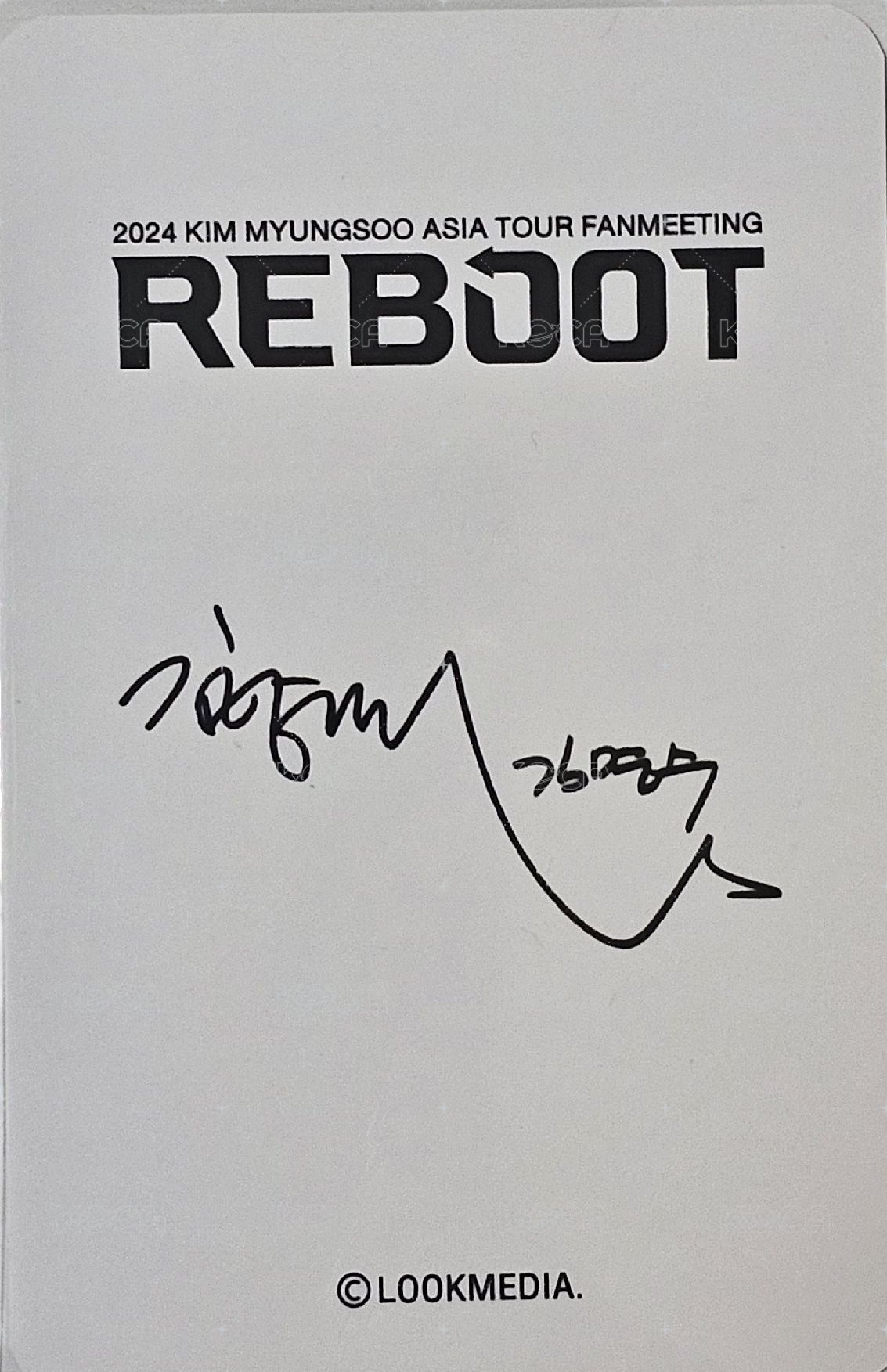 24 REBOOT 入場卡 / 場限卡 馬尼拉 背面