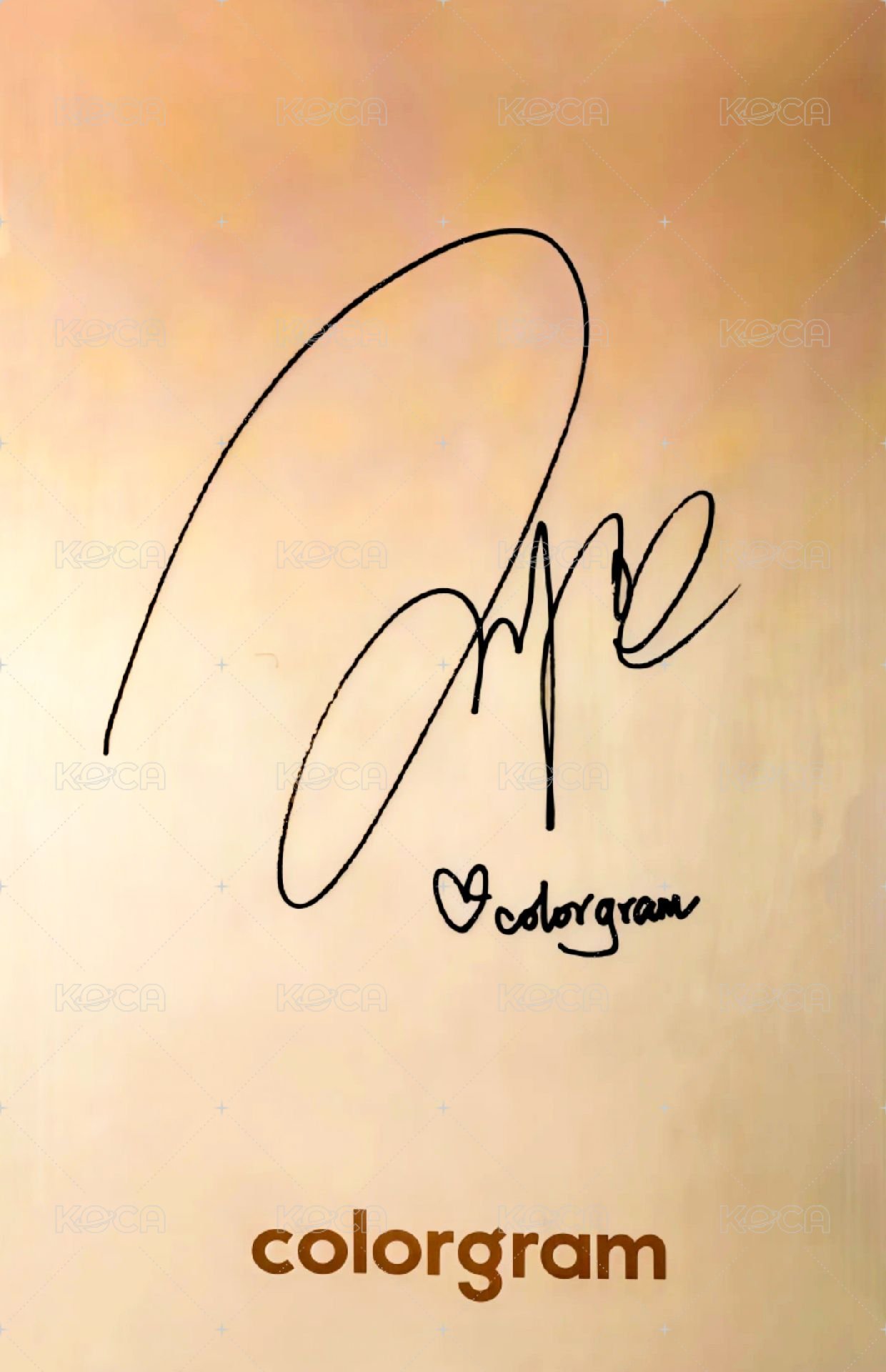 COLORGRAM 代言卡 2.0 背面