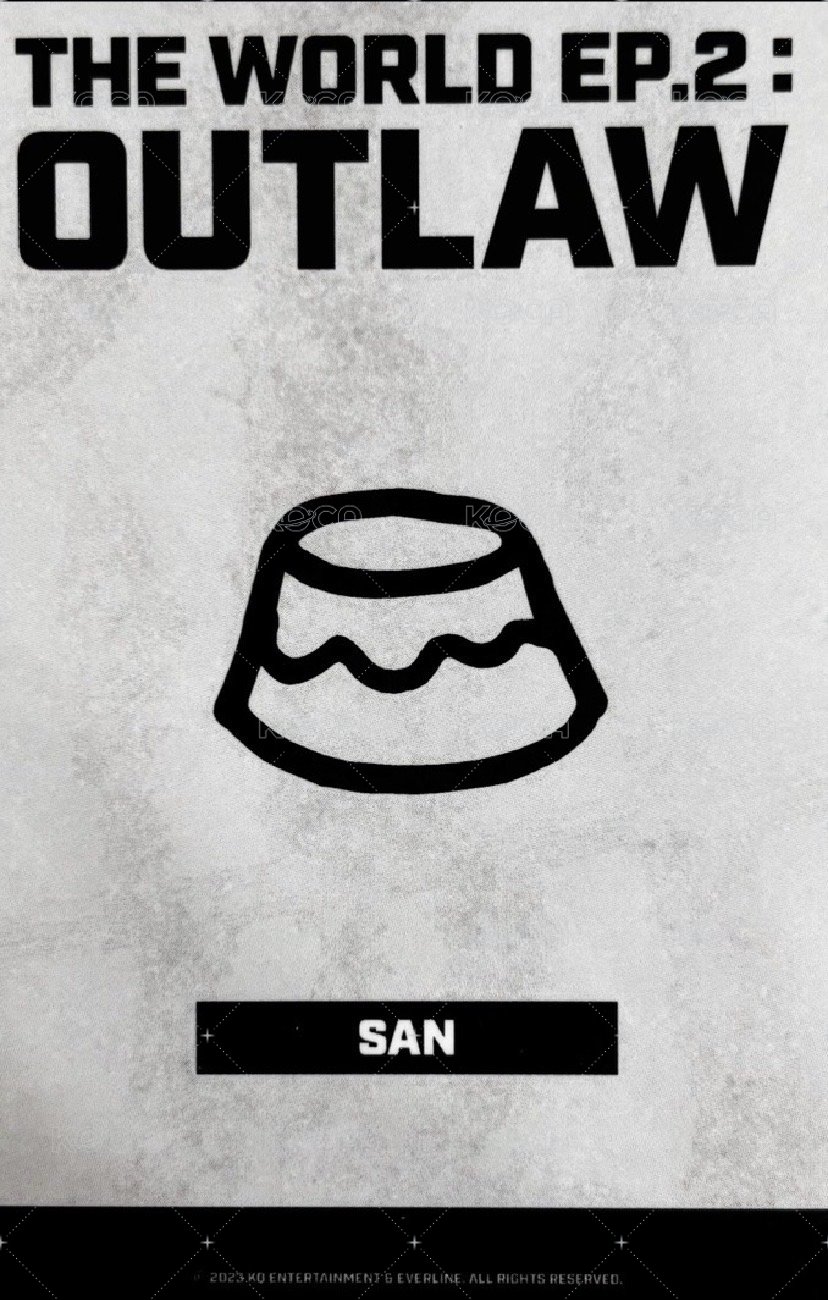 OUTLAW 快閃店 周邊卡 立牌 背面