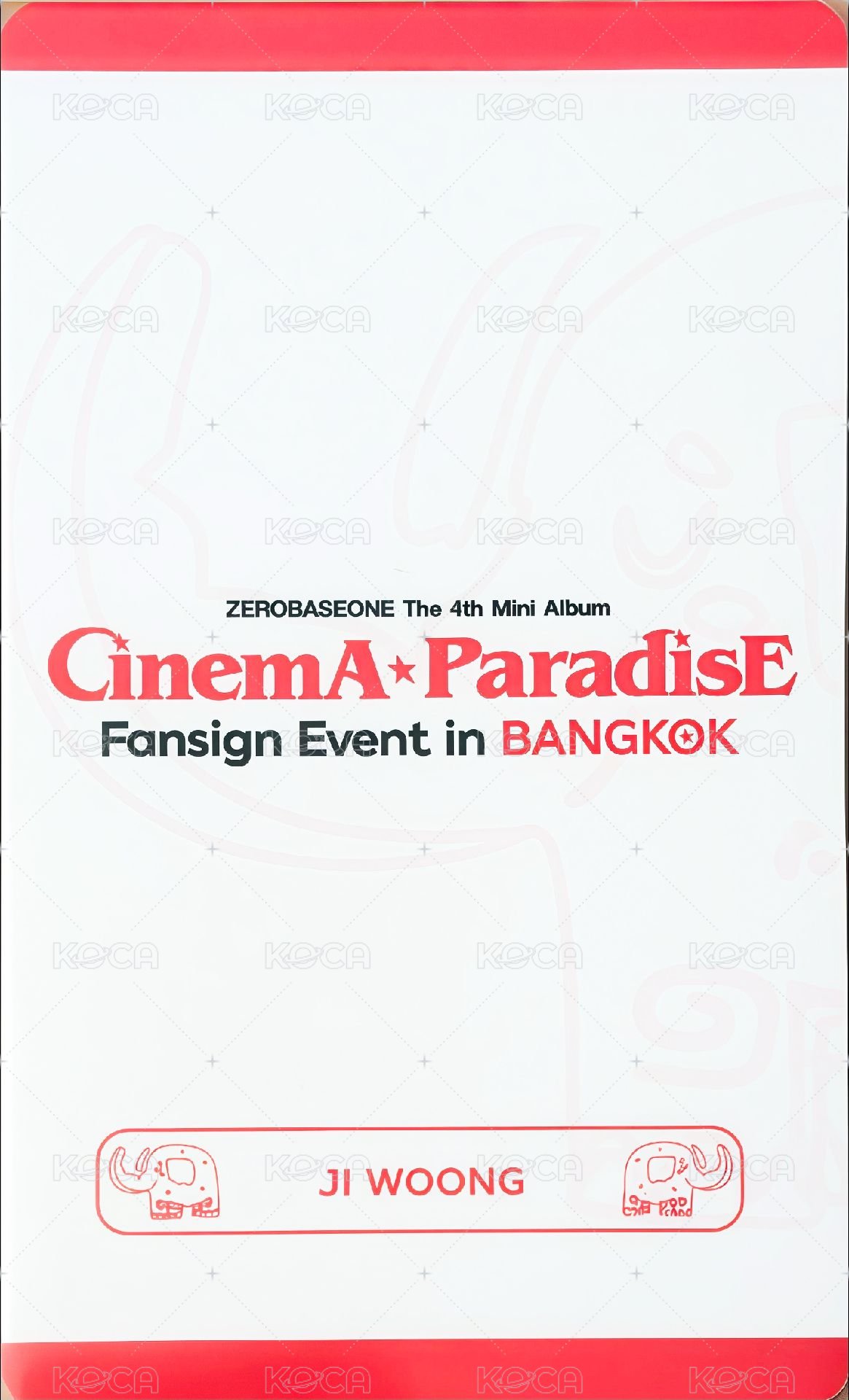 迷四   曼谷 簽售卡 大象玩偶 ver. 背面