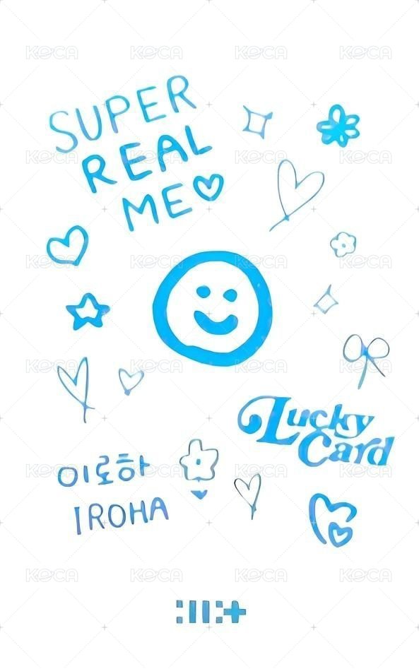 SUPER REAL ME 專輯卡 SUPER ME B ver.  背面