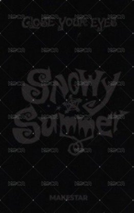 Snowy Summer ms 快閃店 幸運卡  背面