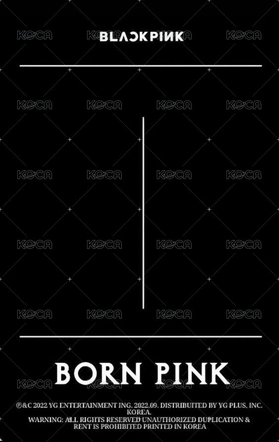 BORN PINK 專輯卡 Black ver.A 背面