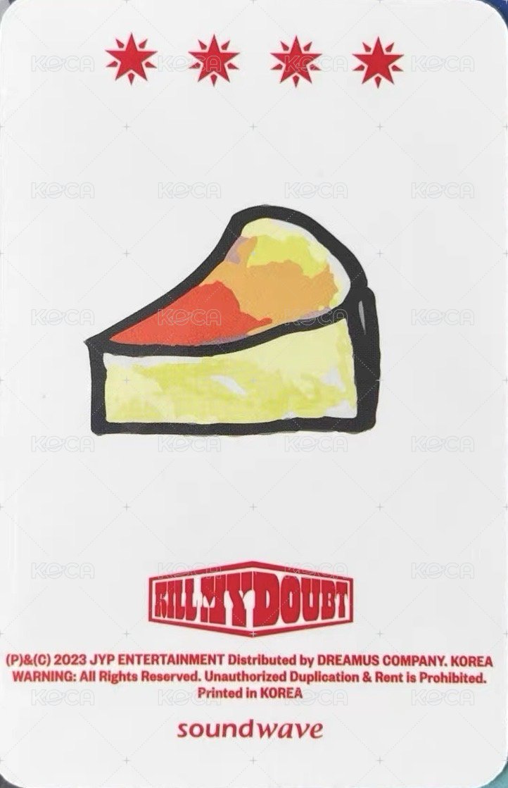 KILL MY DOUBT sw 4.0 簽售卡  背面