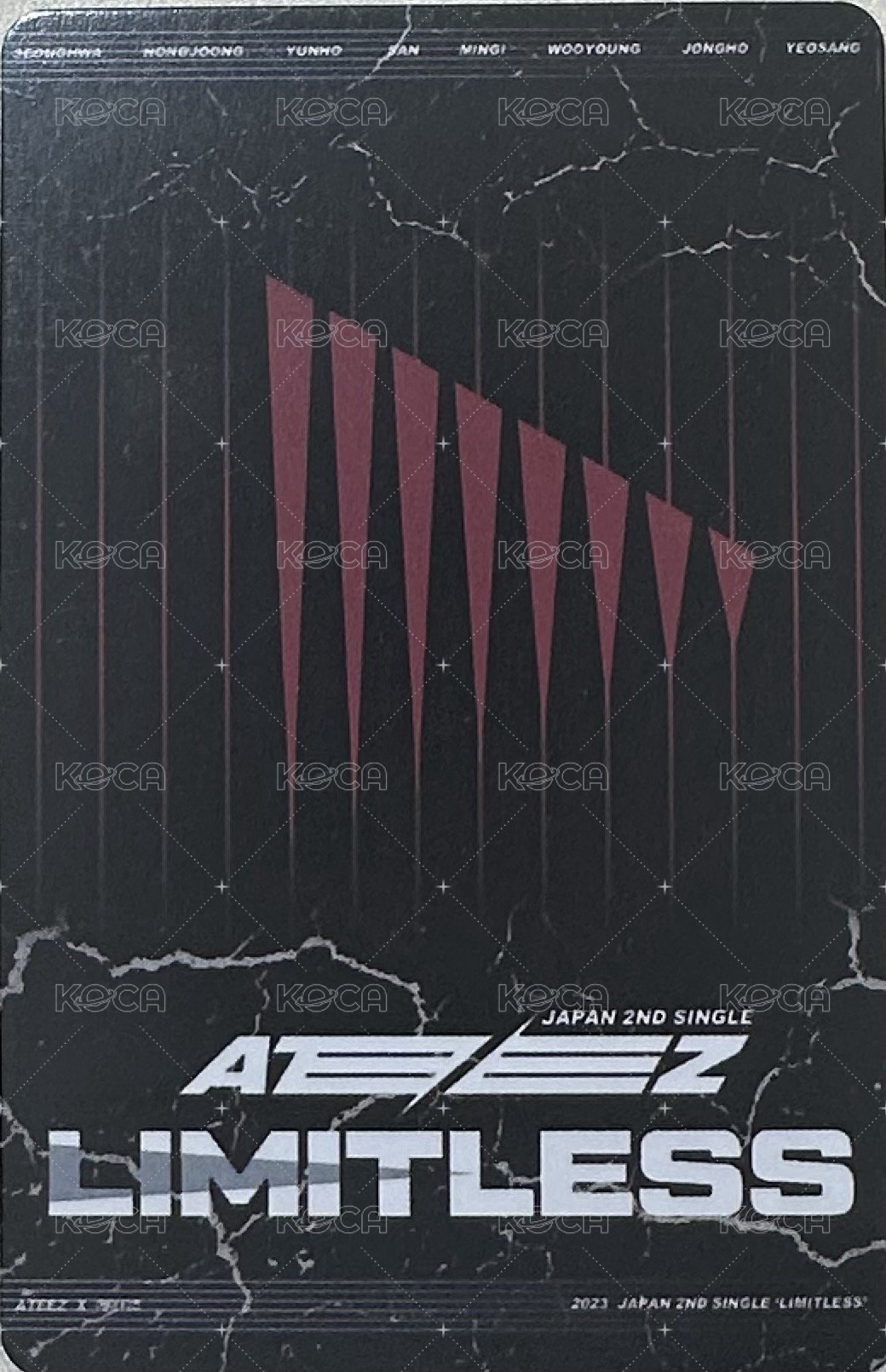 Limitless hmv 特典卡  背面