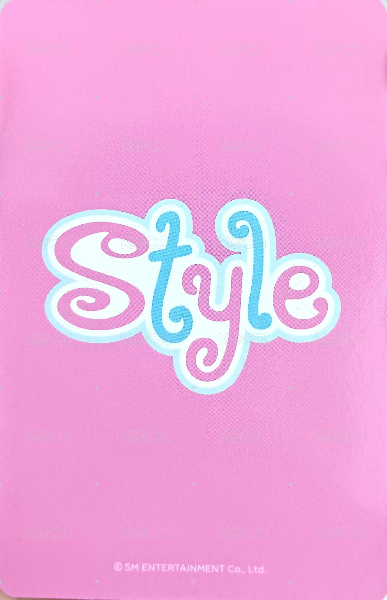 Style sm 簽售卡  背面