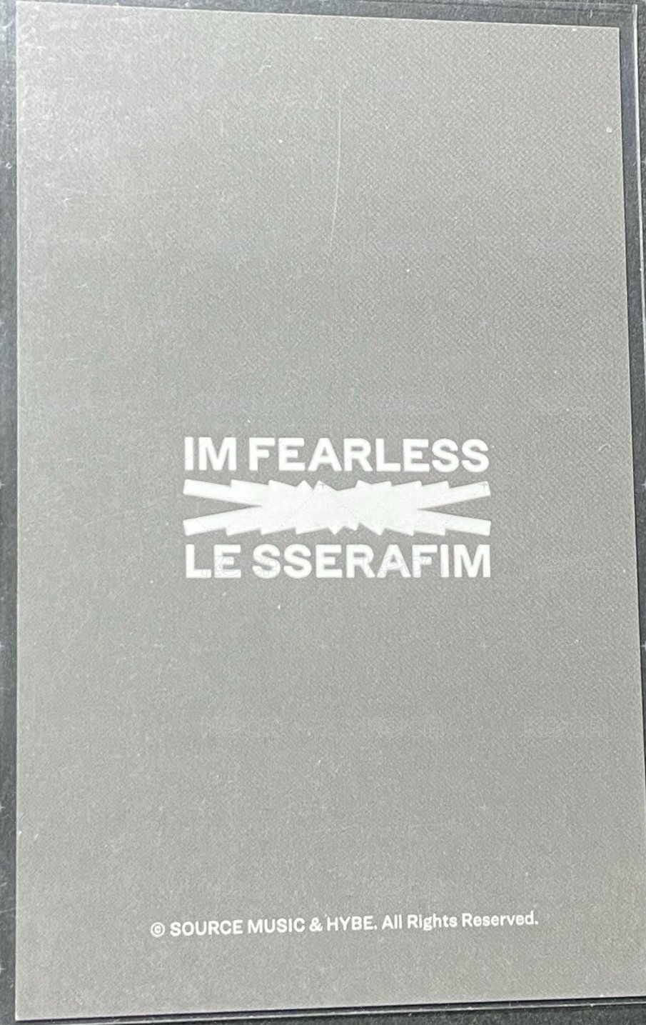 EASY 周邊卡 東京快閃衣服卡 背面