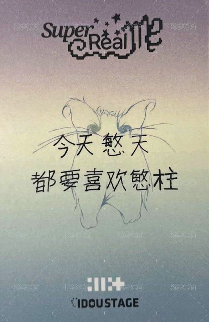 SUPER REAL ME 愛豆驛站 3.0 簽售卡  背面