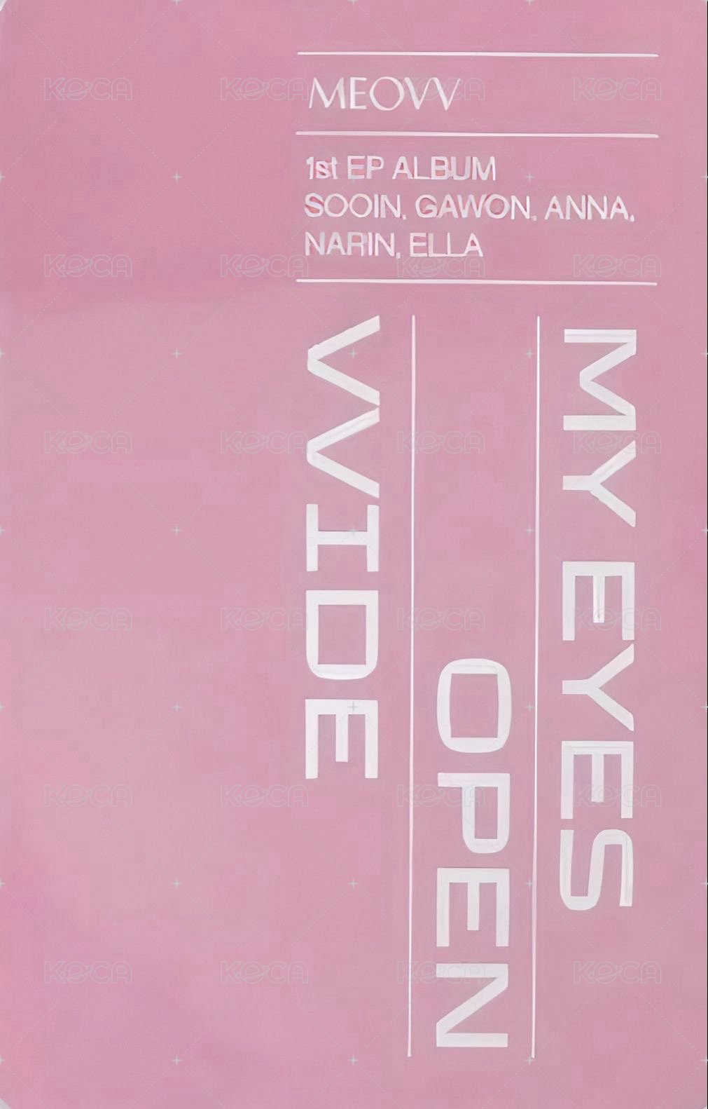 迷一 oy 預售 特典卡  背面