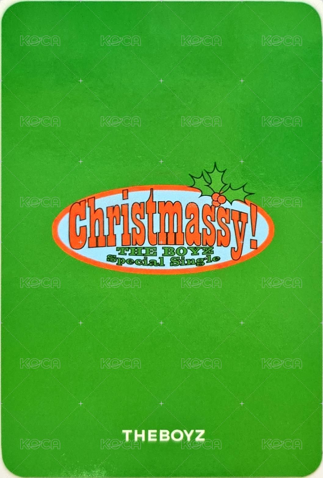 Christmassy! 周邊卡 貼紙組 背面