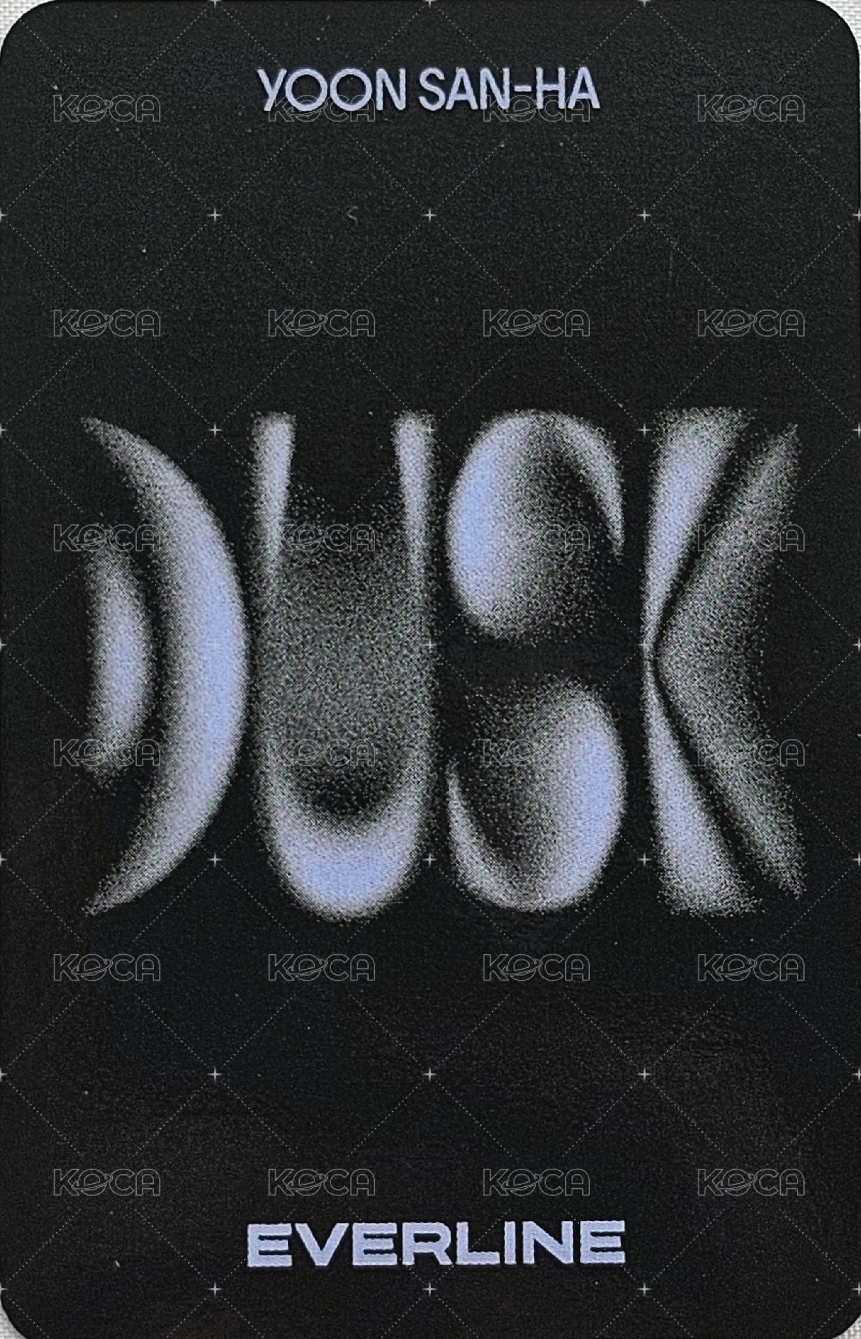 DUSK el fs 3.0 簽售卡  背面