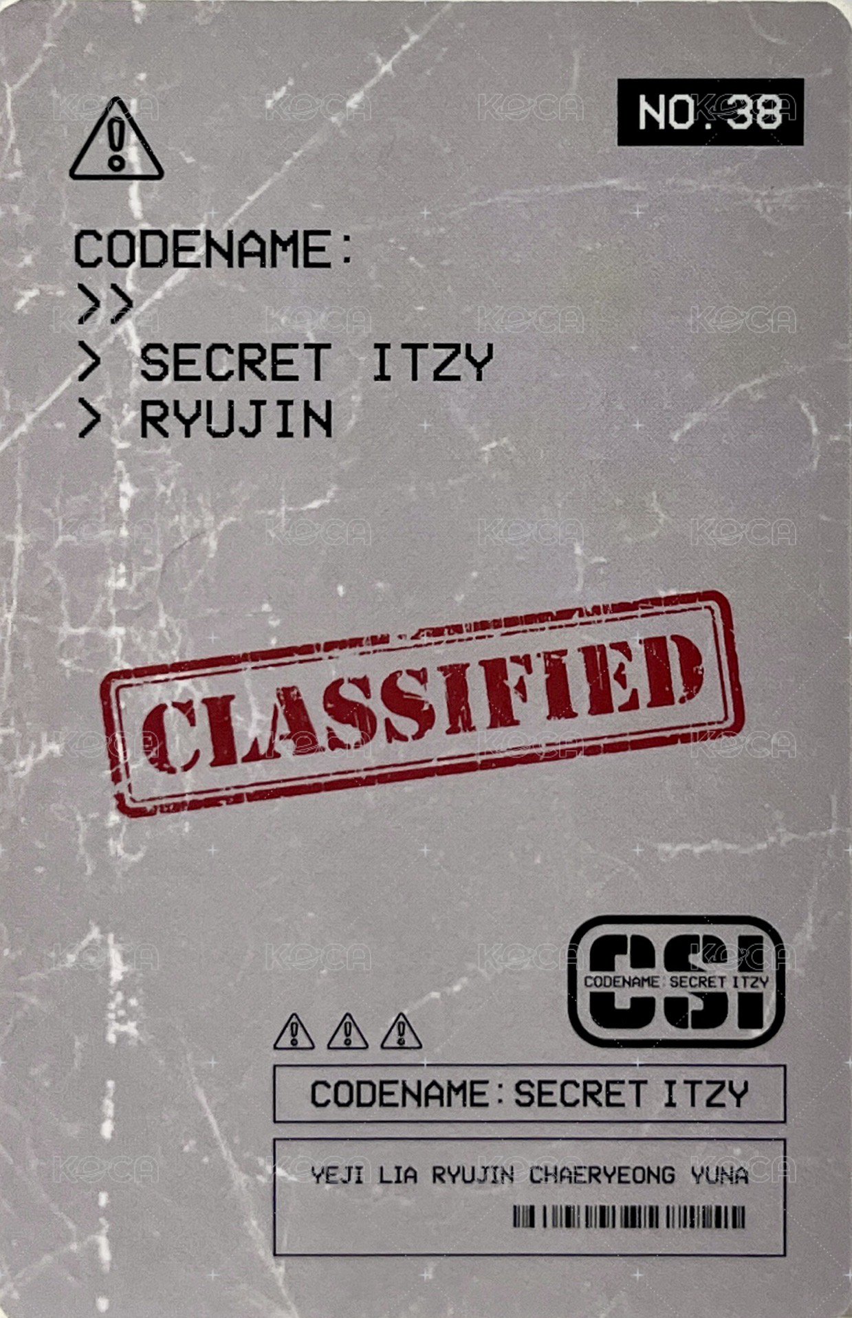 CSI 隨機卡 No.38 背面