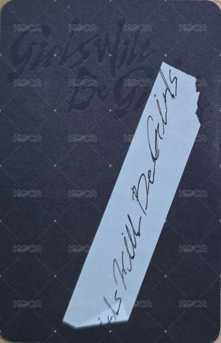 GWBG 專輯卡 特別版 A ver. 背面