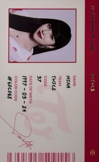 正規三 專輯卡 ID卡