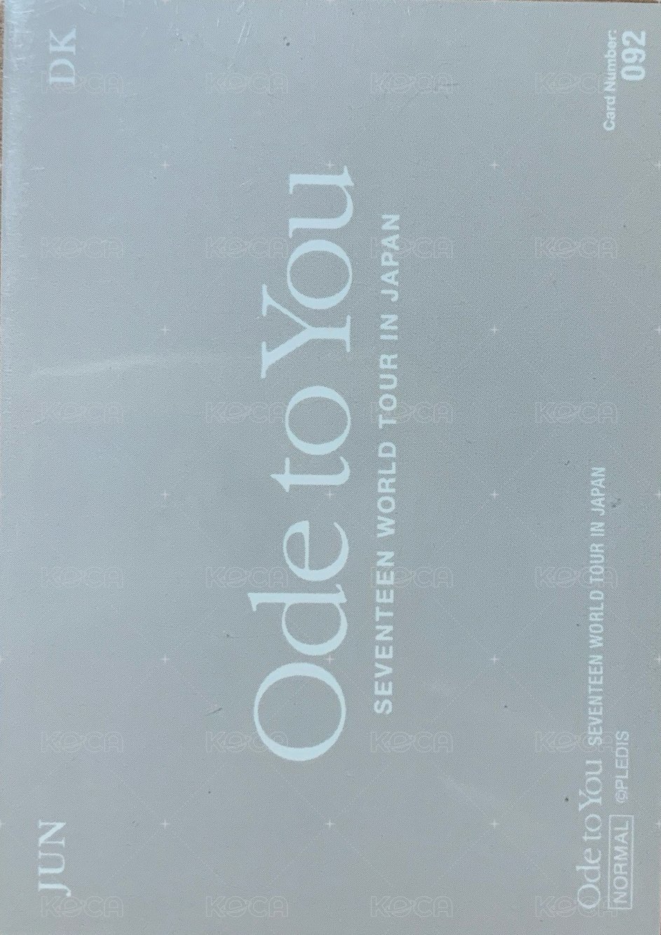 OTY演唱會 隨機卡 日巡雙人卡 背面
