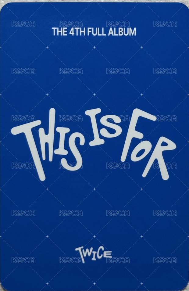 正規四 專輯卡 孫彩瑛 THIS ver. 預購禮 背面