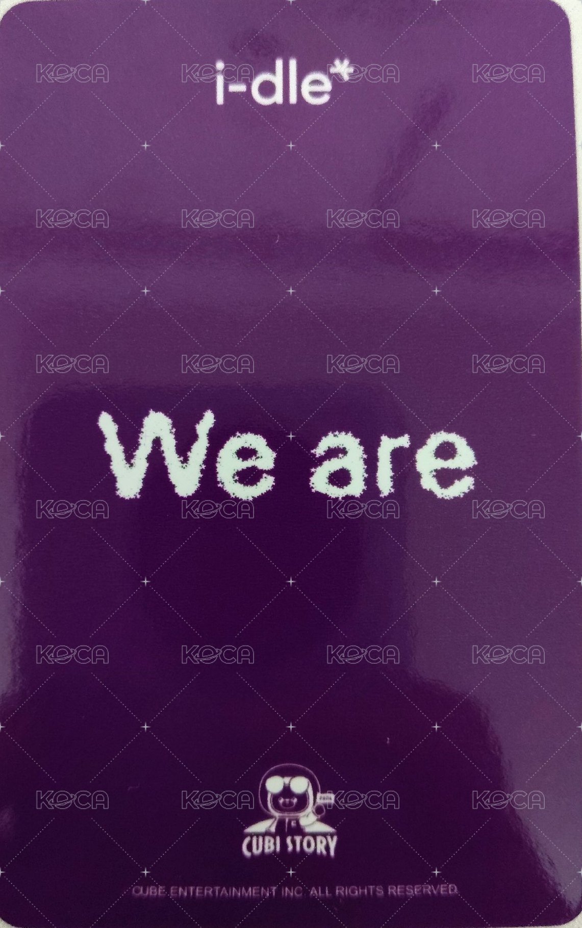 We are cube 咖啡廳 特典卡  背面