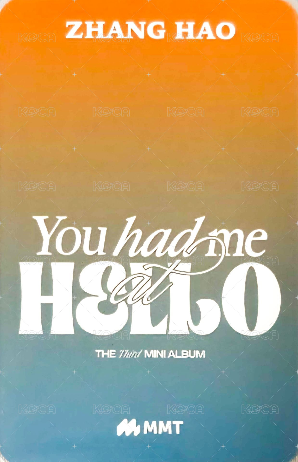 迷三 mmt 特典卡 拍拍 ver. 背面