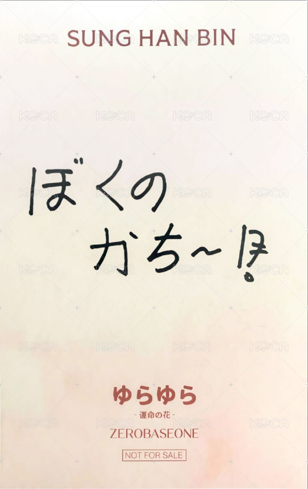 日專yurayura 入場卡 / 場限卡 猜拳 win  背面