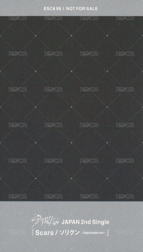 Scars 專輯卡 FC盤 背面