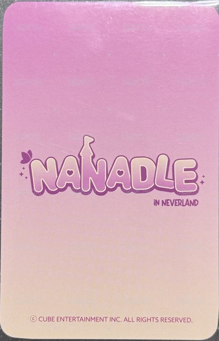 NANADLE IN NEVERLAND 周邊卡 化妝包小卡 背面
