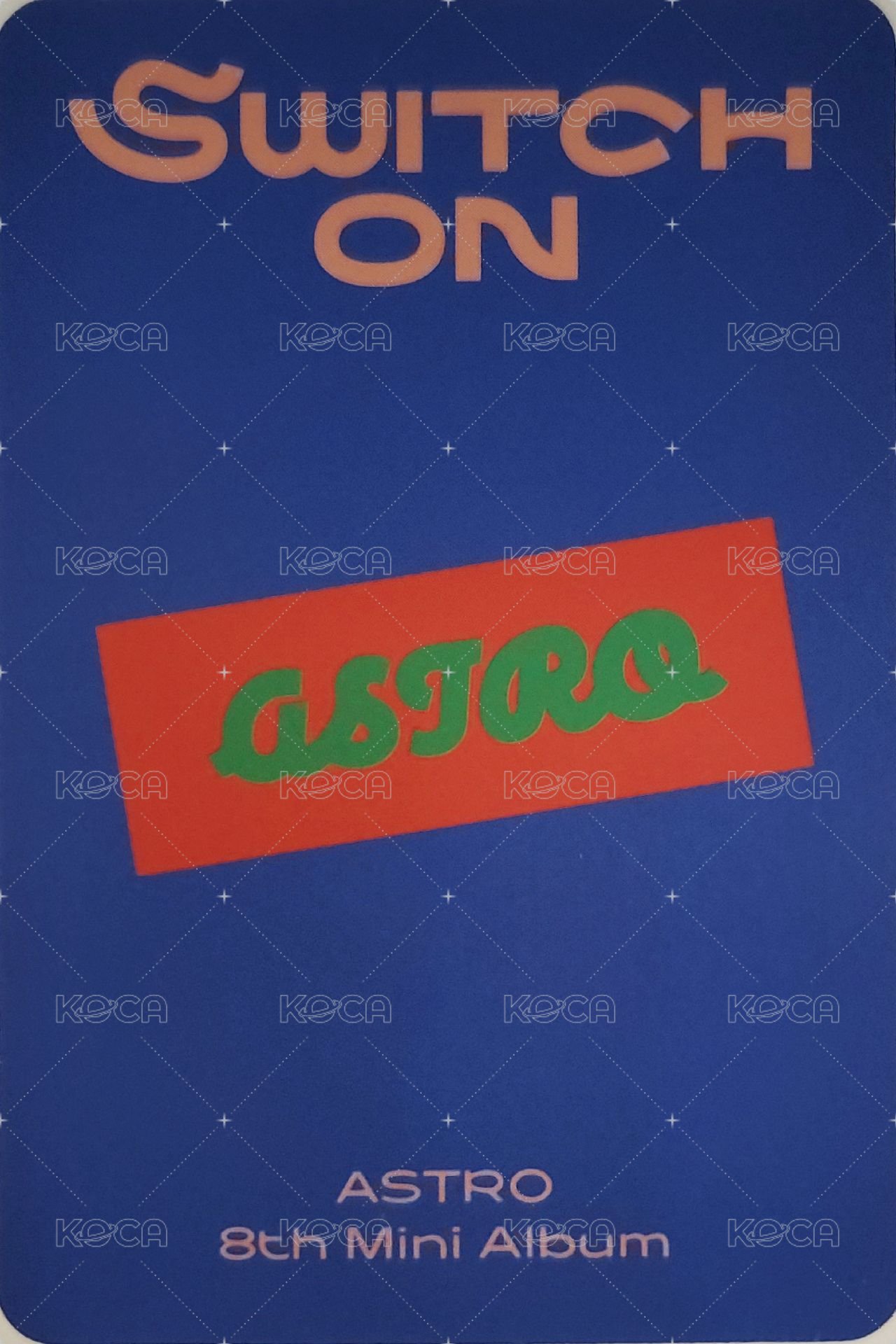 Mini8：Switch on  專輯卡  背面