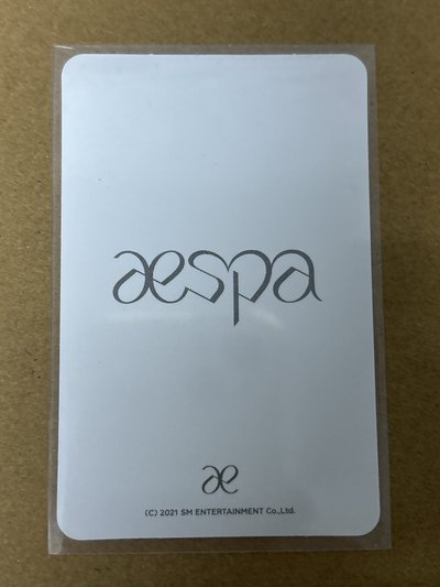 aespa Karina 柚子 Black Mamba 周邊卡 貼紙柚