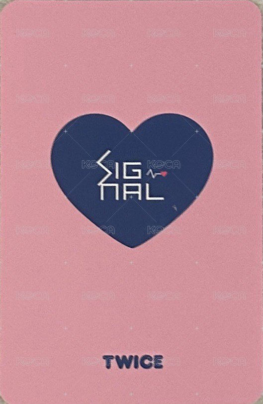 SIGNAL 專輯卡  背面