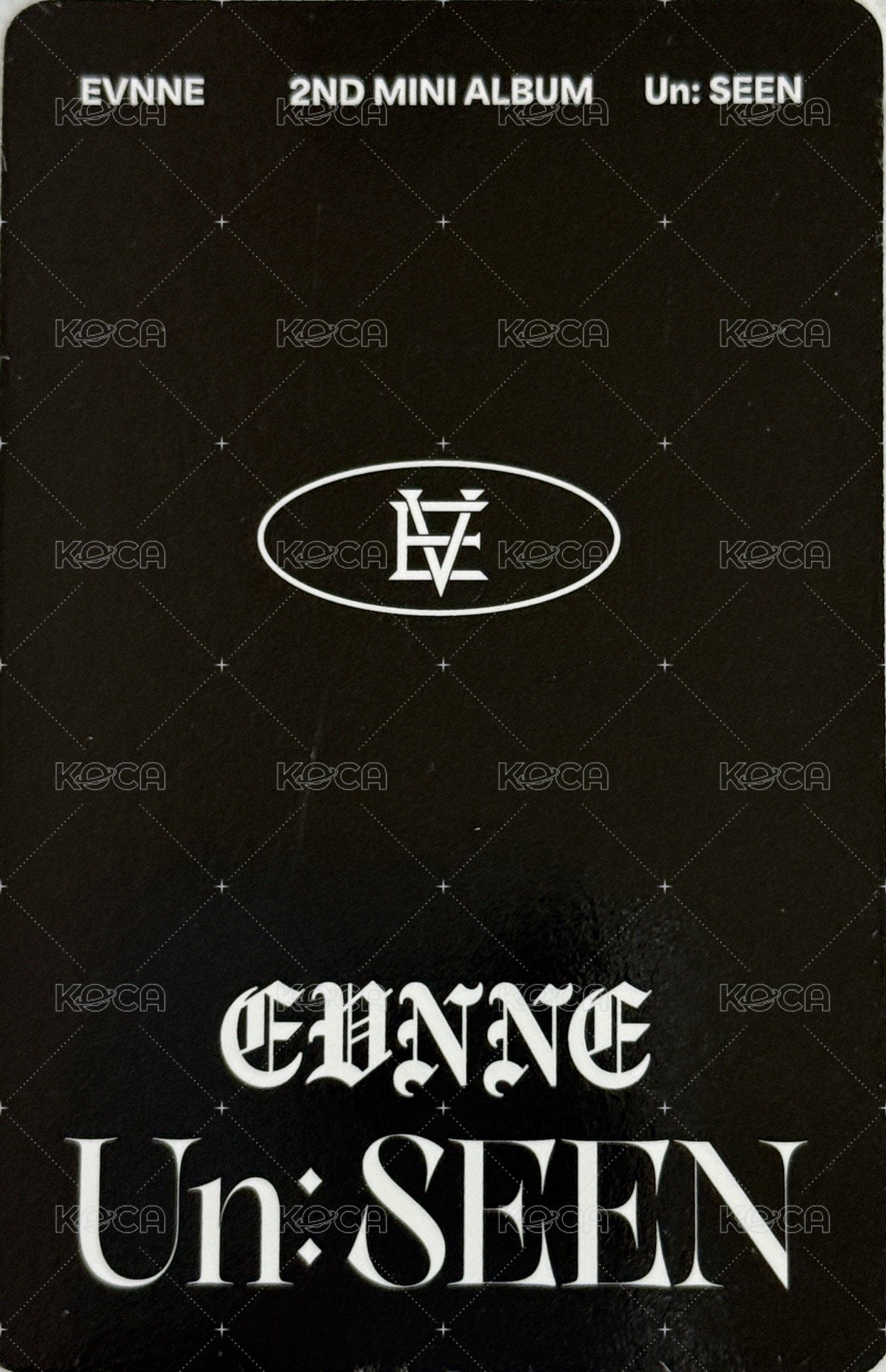Un: SEEN 專輯卡  背面