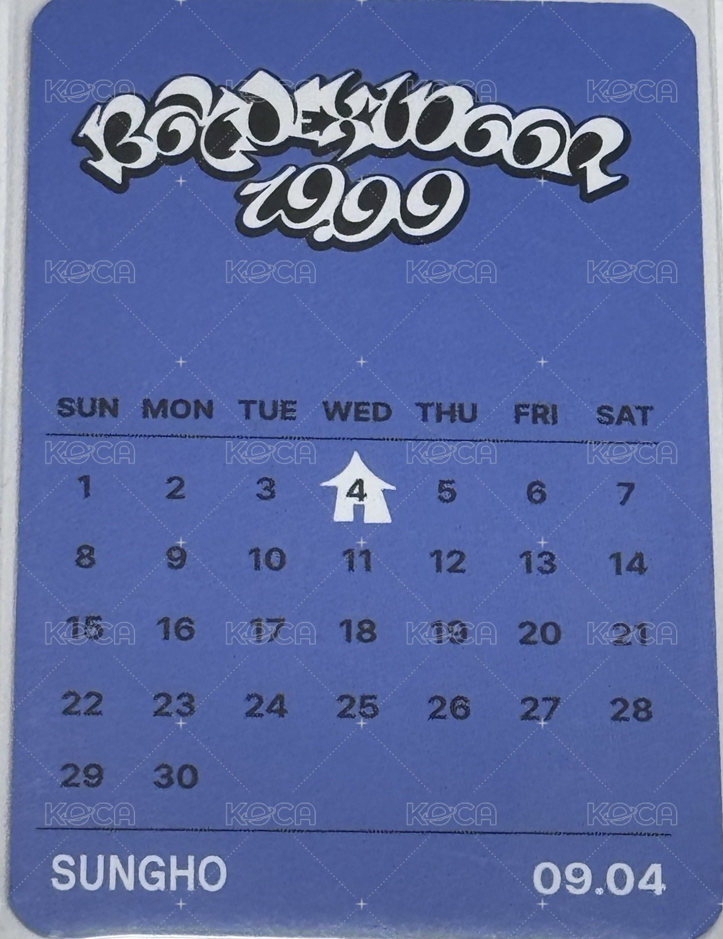 19.99 yes24 特典卡 生日曆 特典卡1 背面