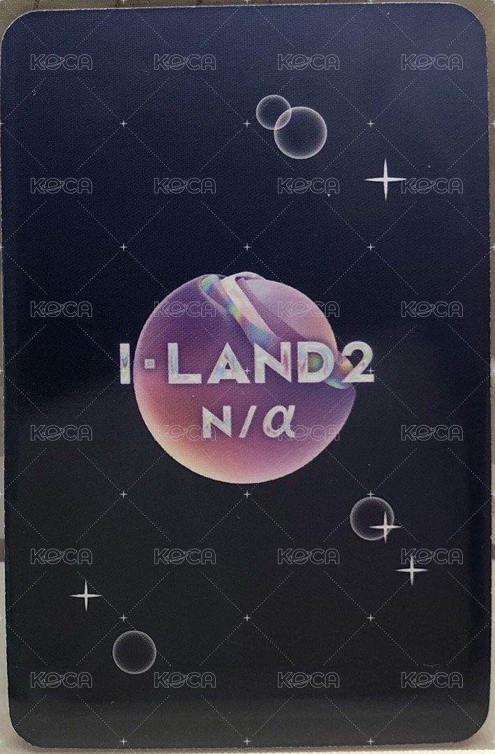 I-land2 N/a POP-UP 周邊卡 立牌卡 背面