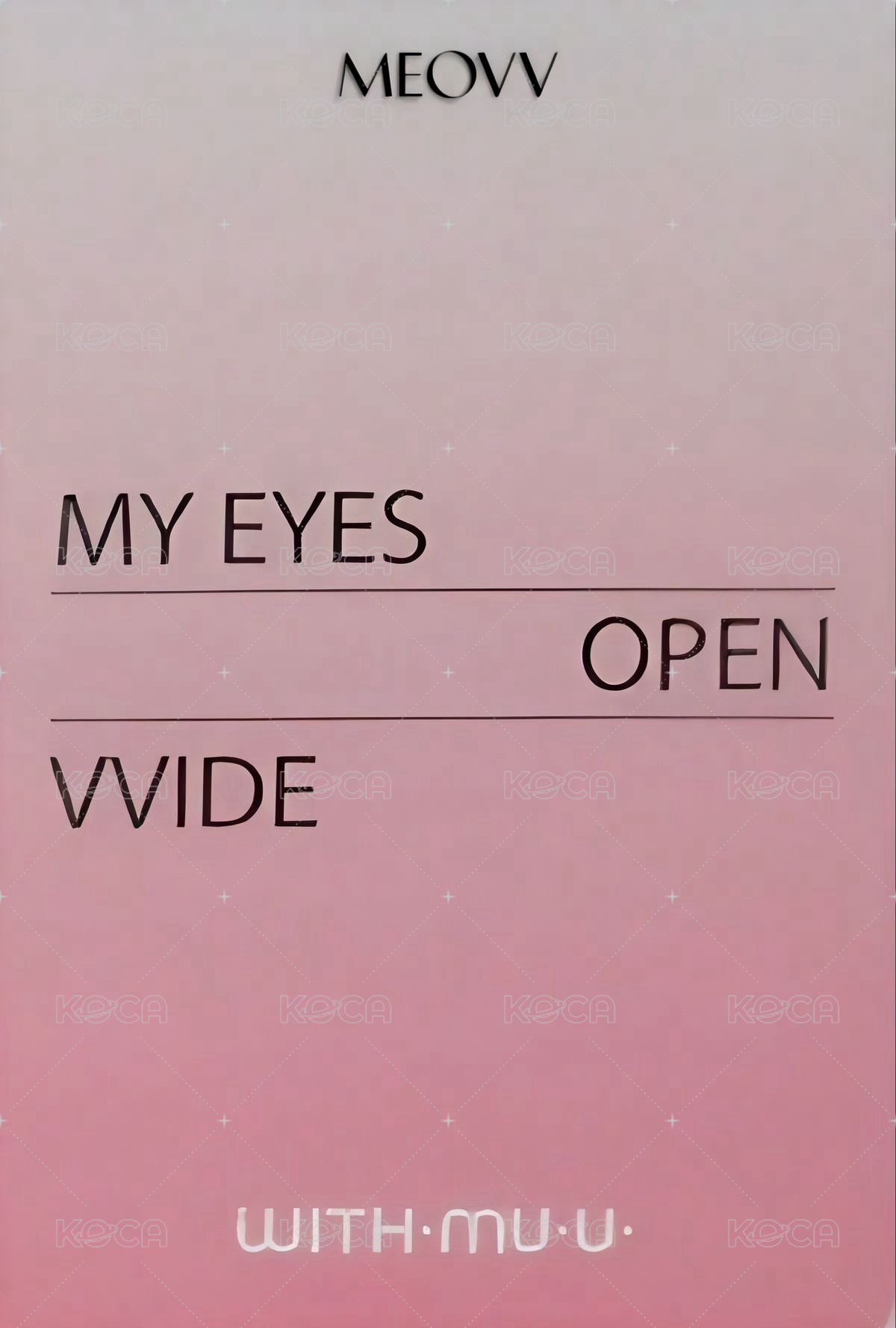 迷一 wm 預售 特典卡  背面