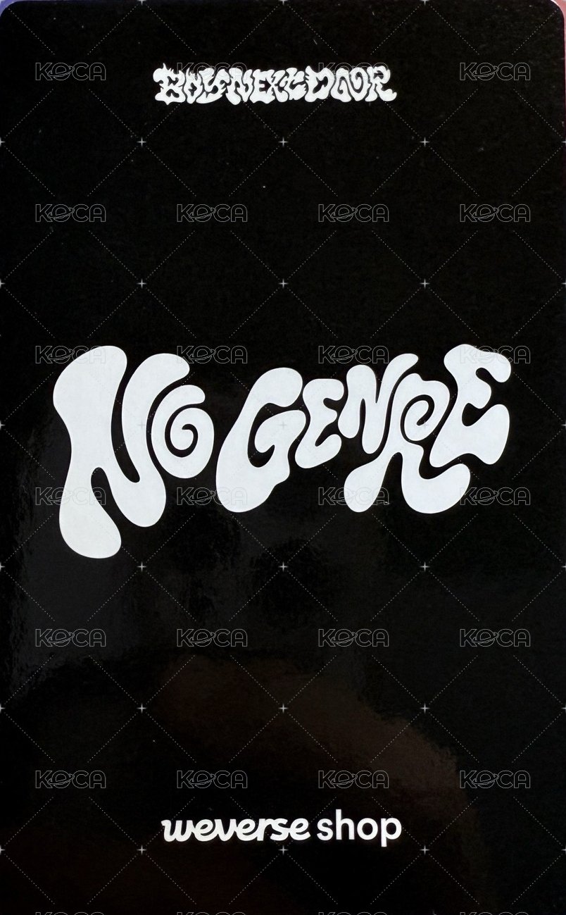 No Genre wvs 線下 簽售卡  背面