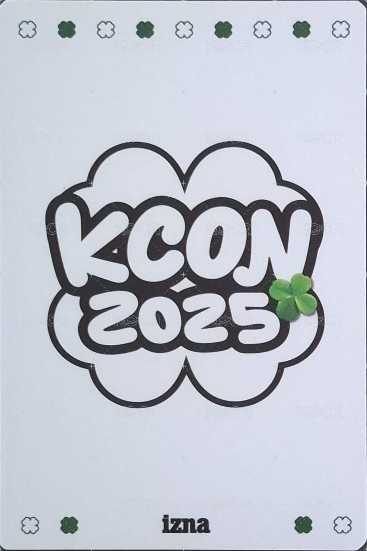 kcon JP 2025 隨機卡  背面