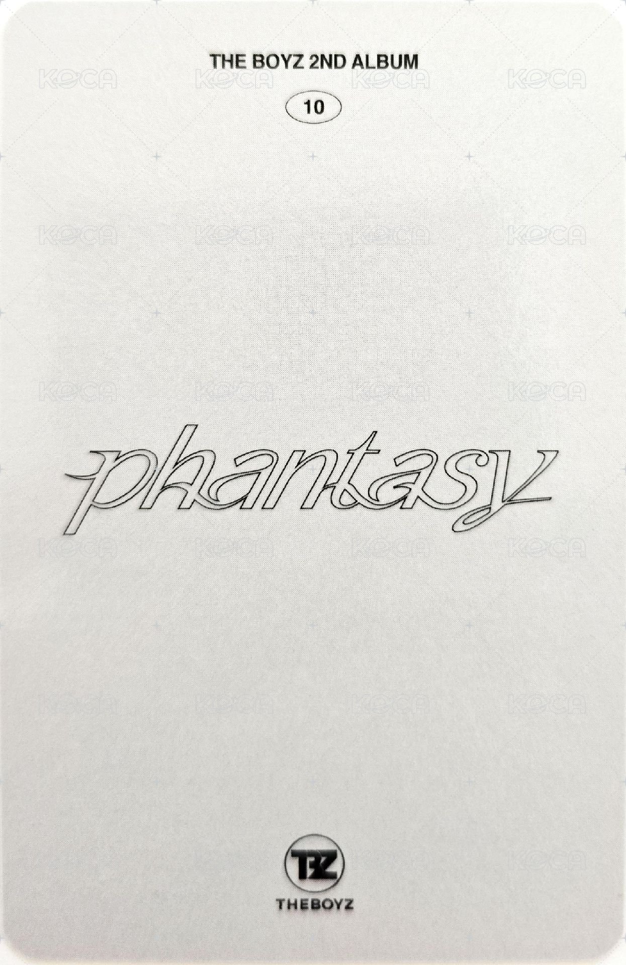 THE BOYZ 2ND ALBUM PHANTASY POP-UP STORE 隨機卡  背面