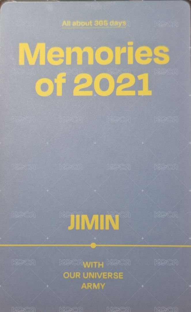 回憶錄 周邊卡 2021 一般/數位版 背面