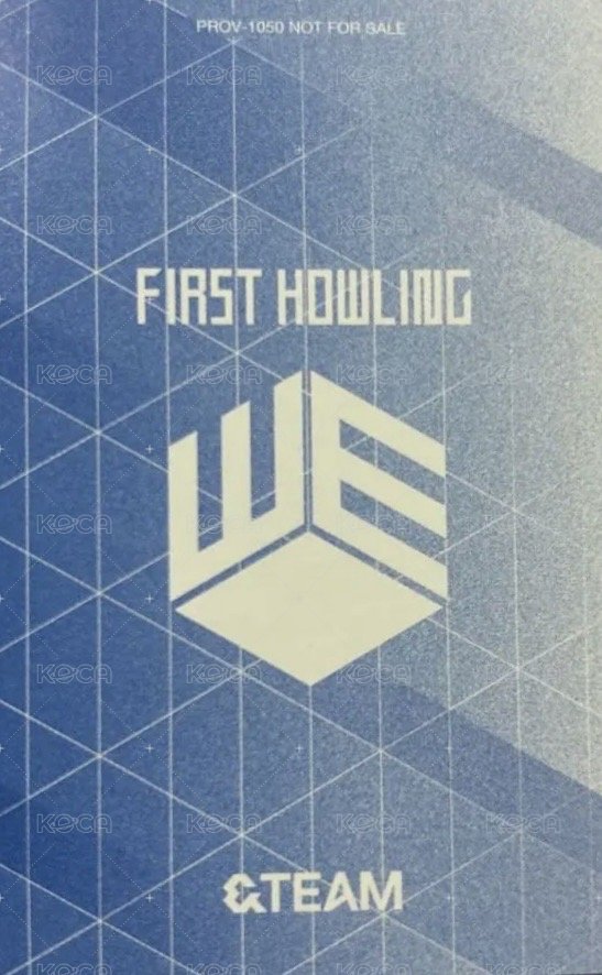 First Howling : WE 專輯卡 通常盤 背面