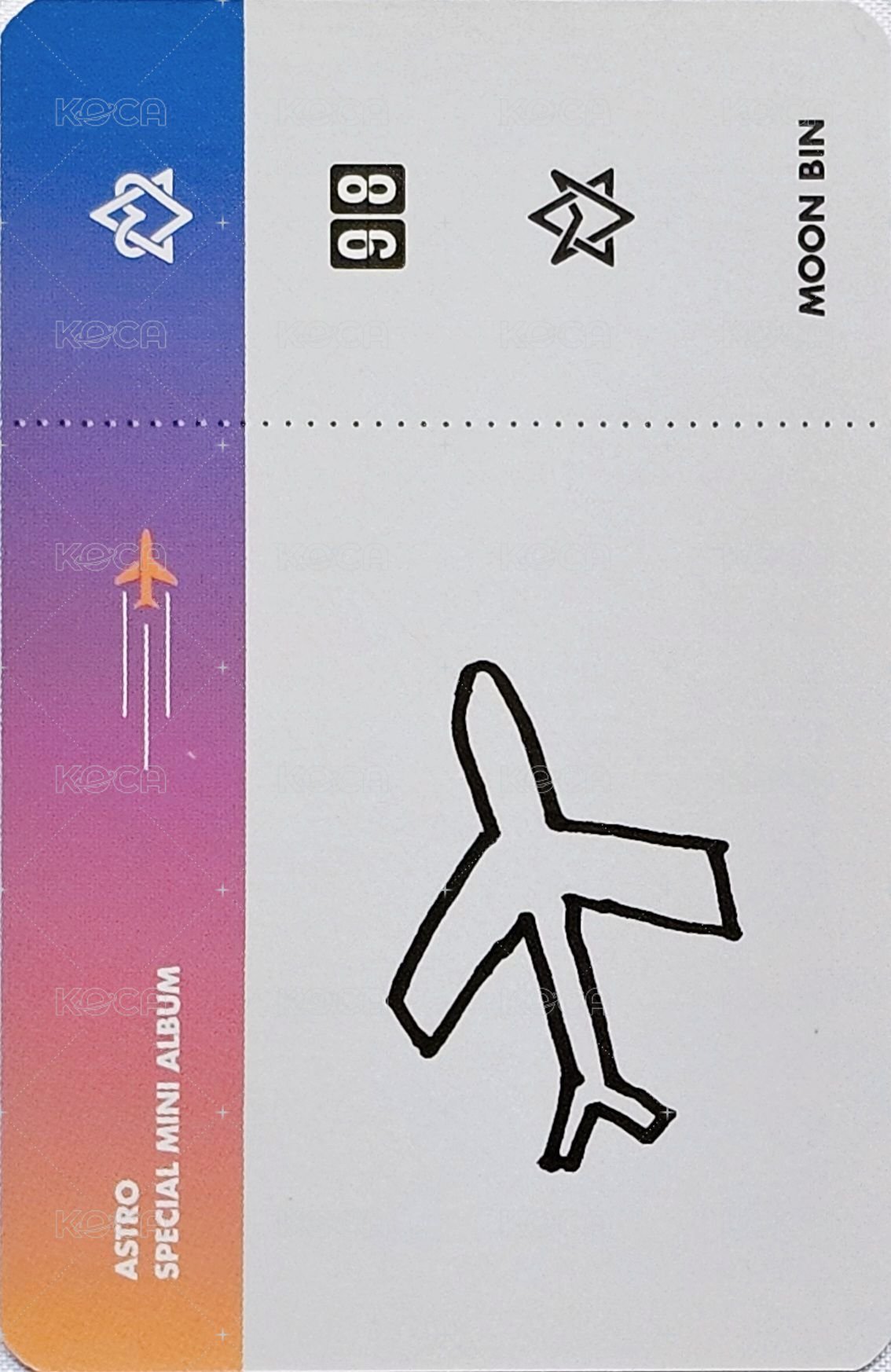 飛機專 專輯卡  背面