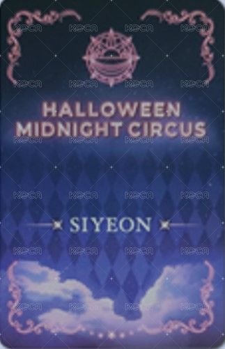 2021萬聖節線上演唱會 mmt 周邊卡  背面