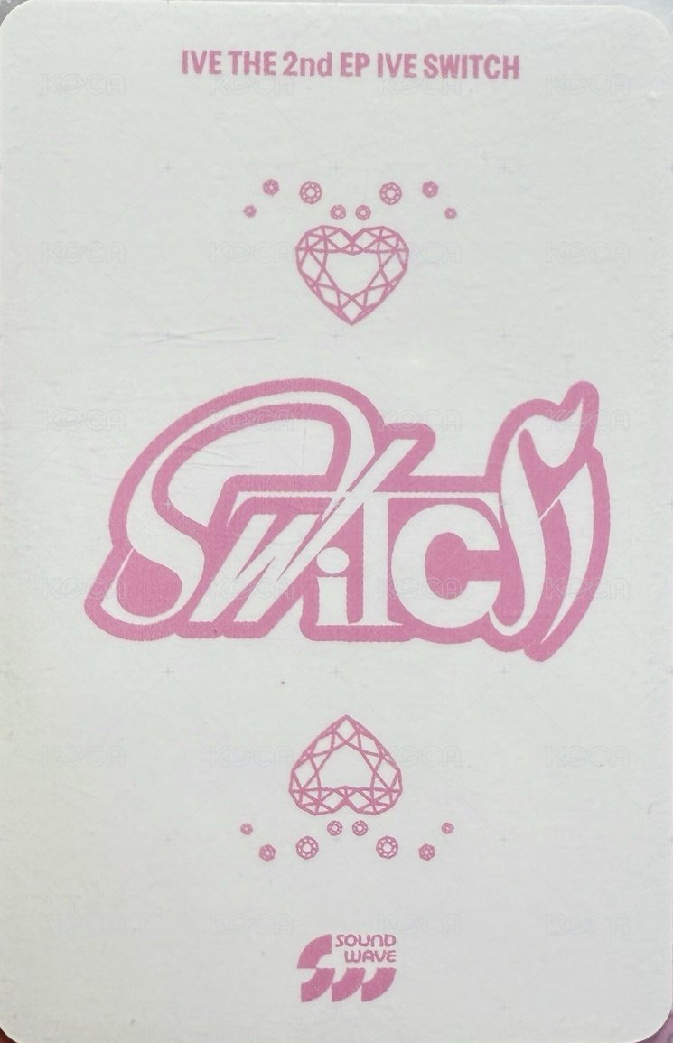 IVE SWITCH sw 8.0 簽售卡 馬尼拉 簽售怜  背面