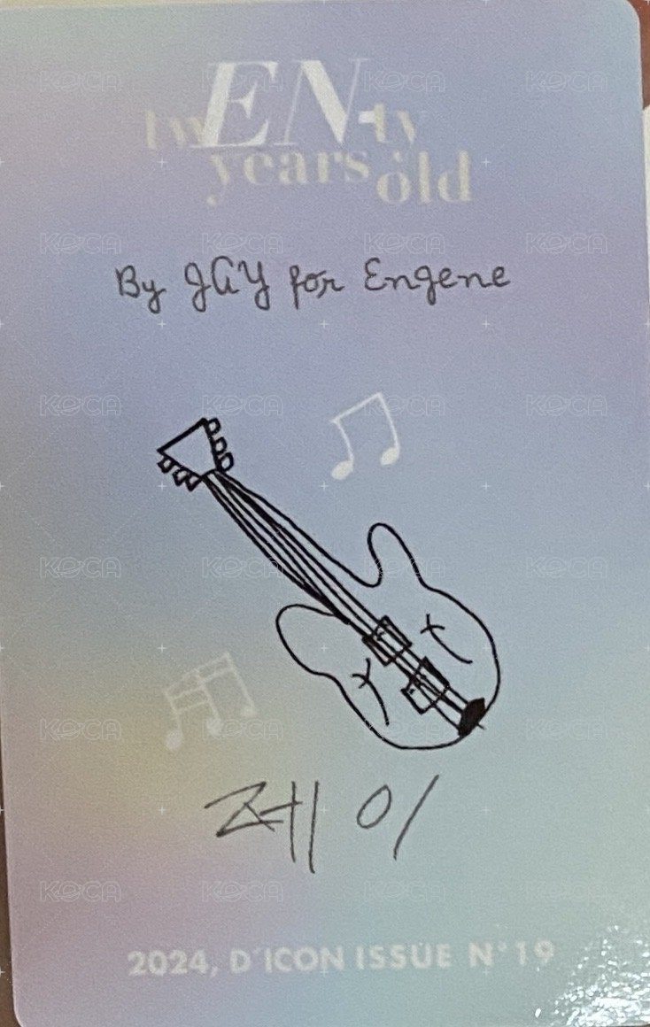 24年D社 雜誌卡 D社雜誌單封卡 黑衣星 背面