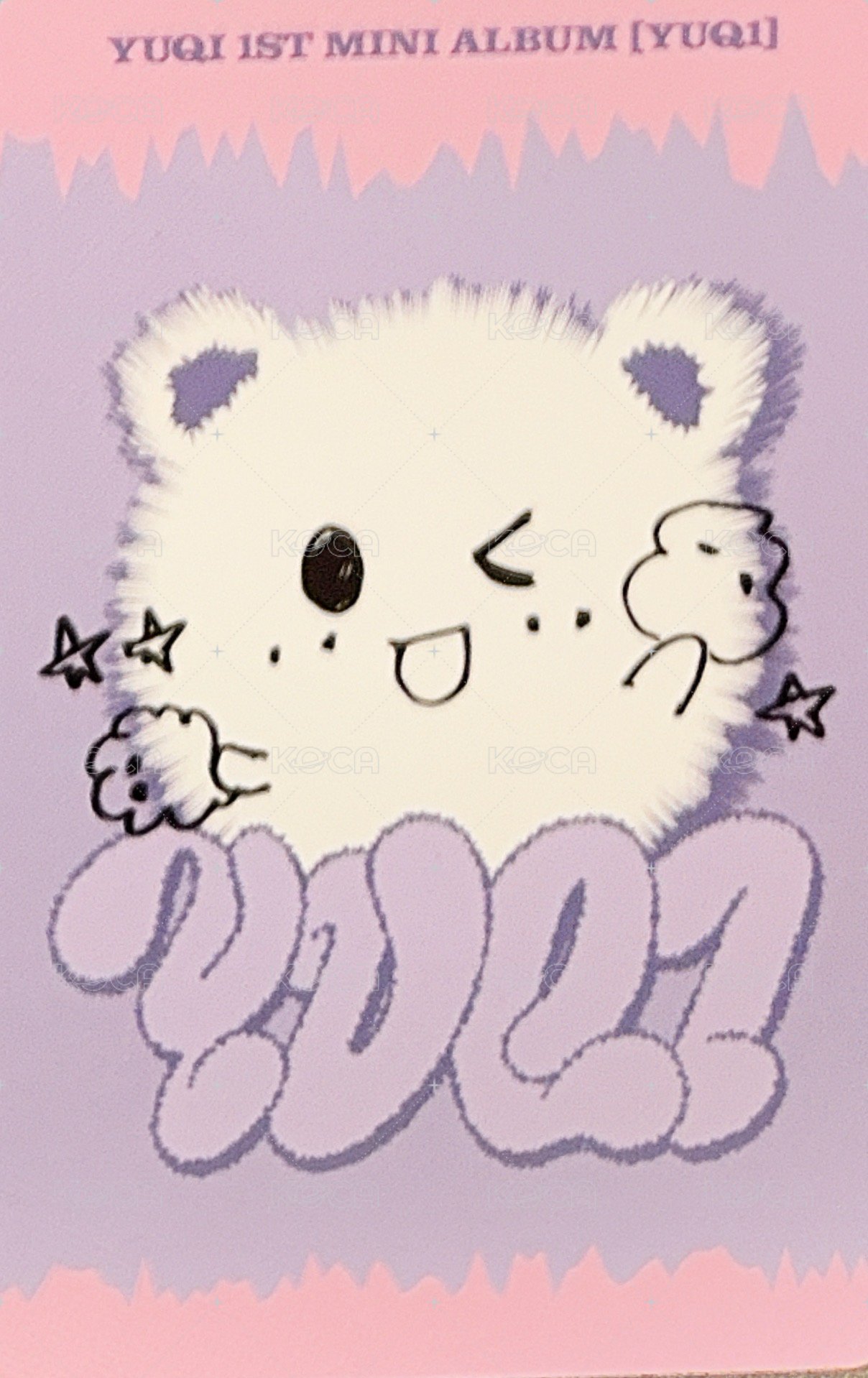 YUQ1 yzy 1.0 簽售卡  背面