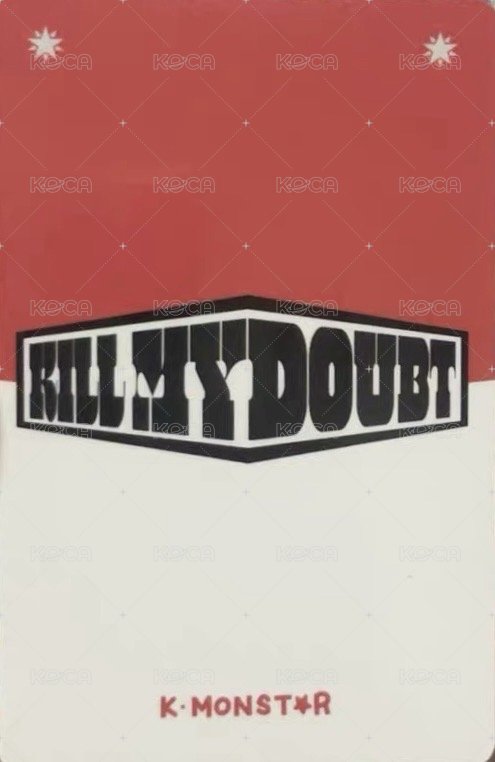 KILL MY DOUBT km 台北 簽售卡 蝴蝶結 背面