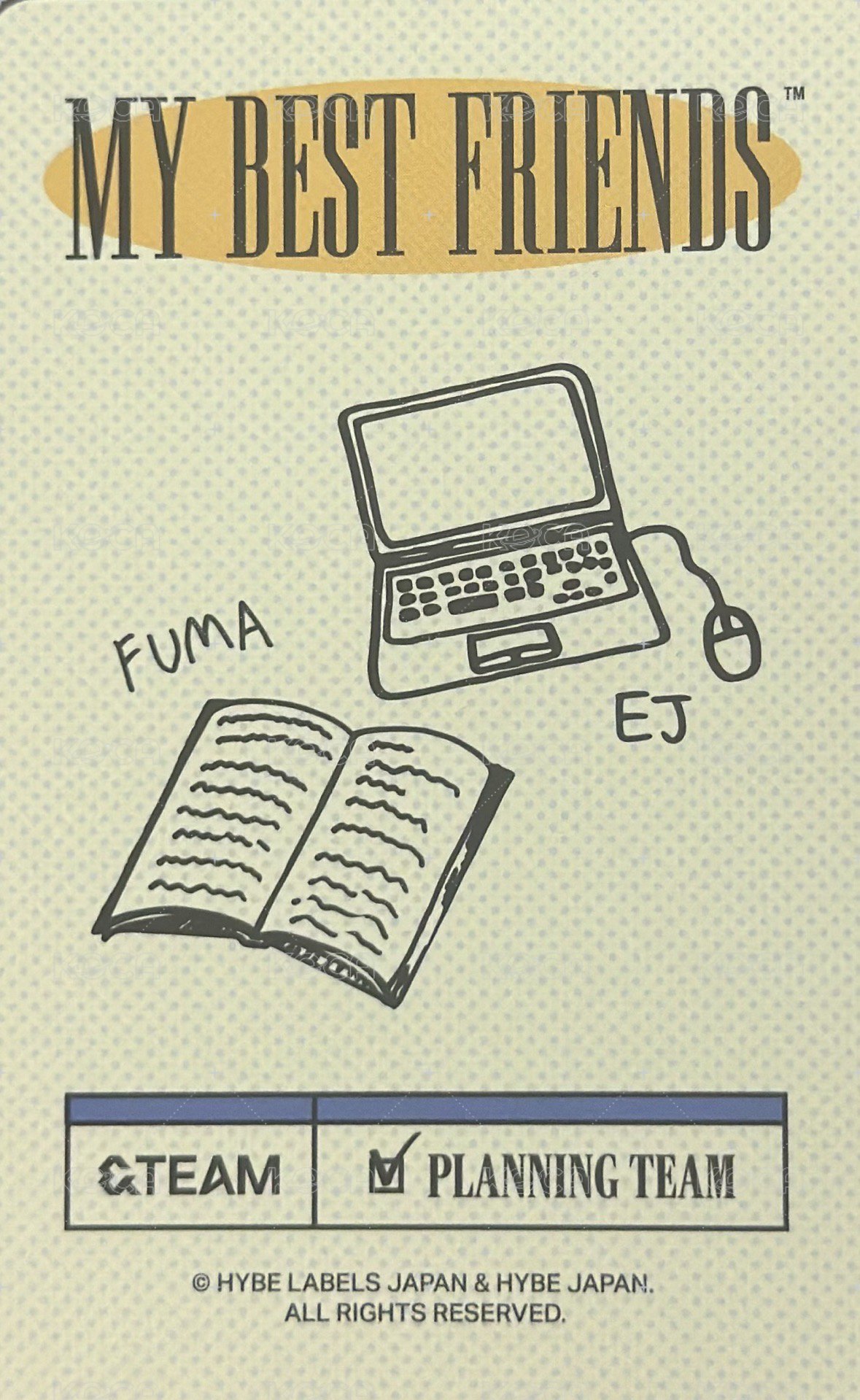 2024年曆 年曆卡 雙人卡 EJ&Fuma 背面