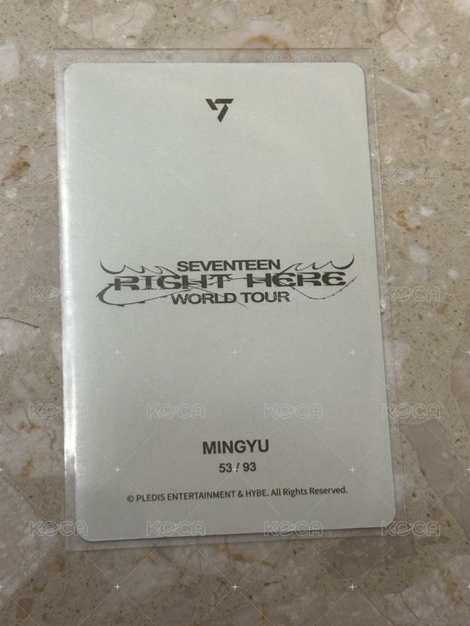 RIGHT HERE 隨機卡  背面