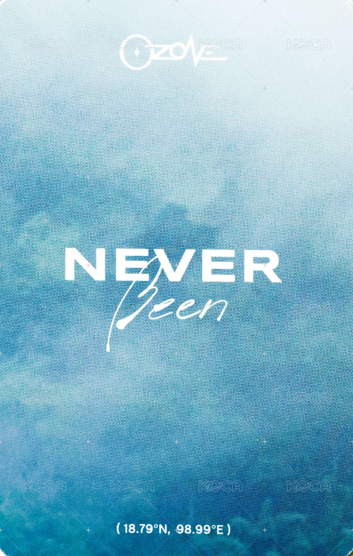 NEVER BEEN 隨機卡  背面