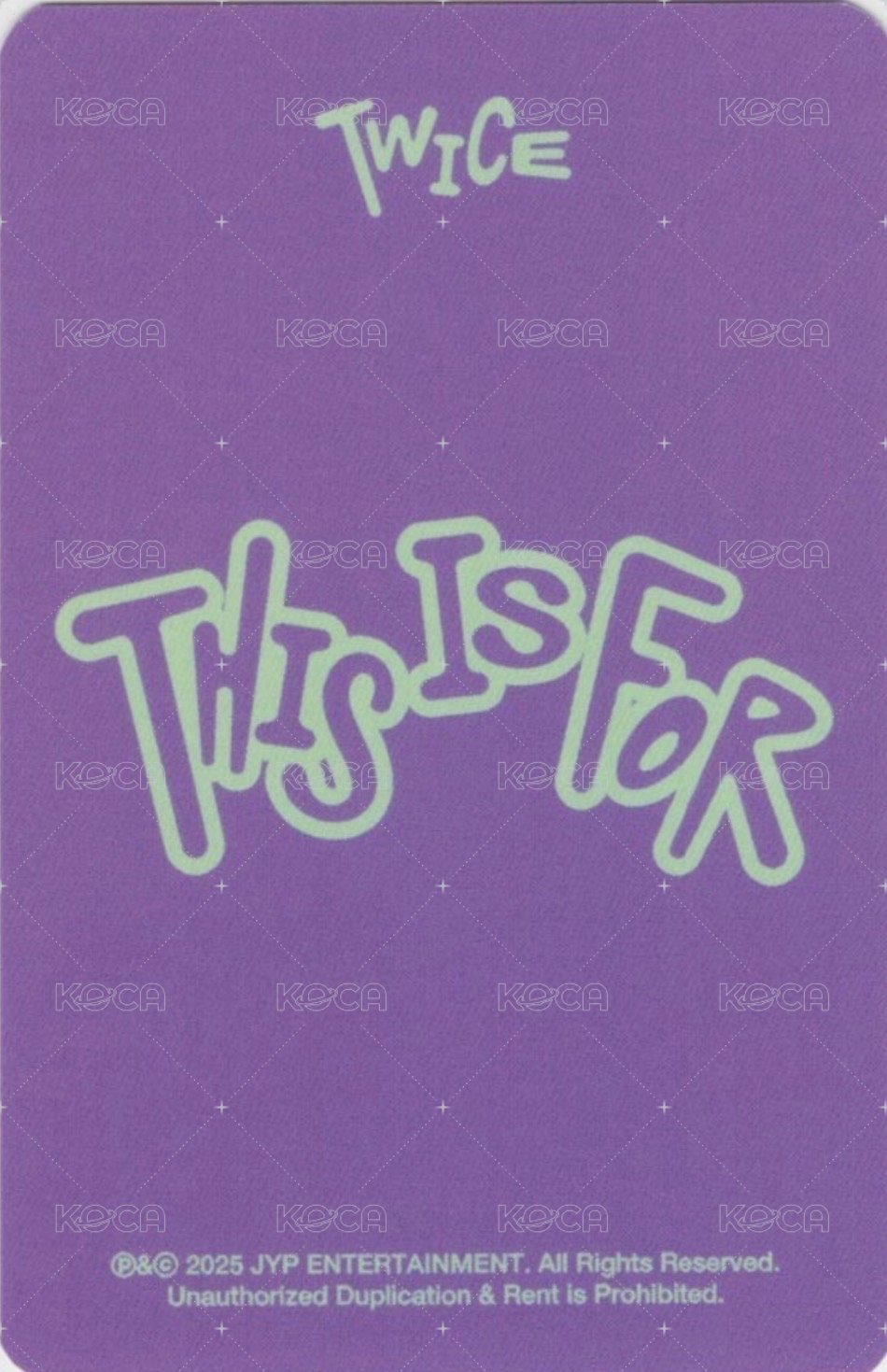 正規四 sw 幸運卡 ver.A 背面