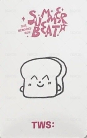 SUMMER BEAT! yzy 粉色情書 特典卡  背面