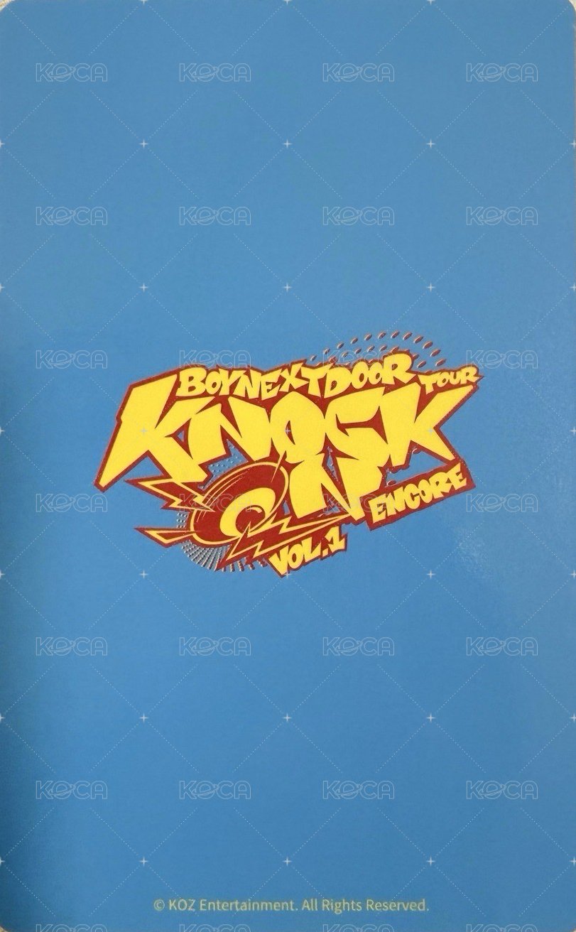 Knock On 巡迴 入場卡 / 場限卡 安可場 日安 zone卡 粽卡 背面